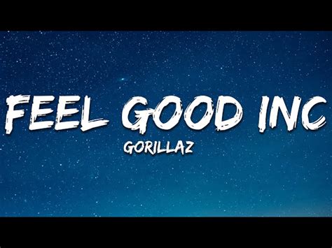 feel good letra|letra feel good inc.